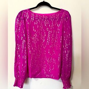 Lilly Pulitzer Idina Silk Top Size Small